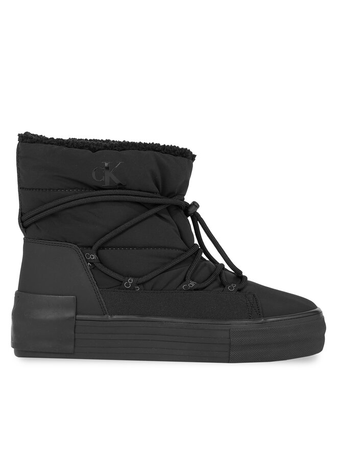 Calvin Klein Jeans Snehule Calvin Klein Jeans Bold Vulc Flatf Snow Boot Wn YW0YW01181 Čierna