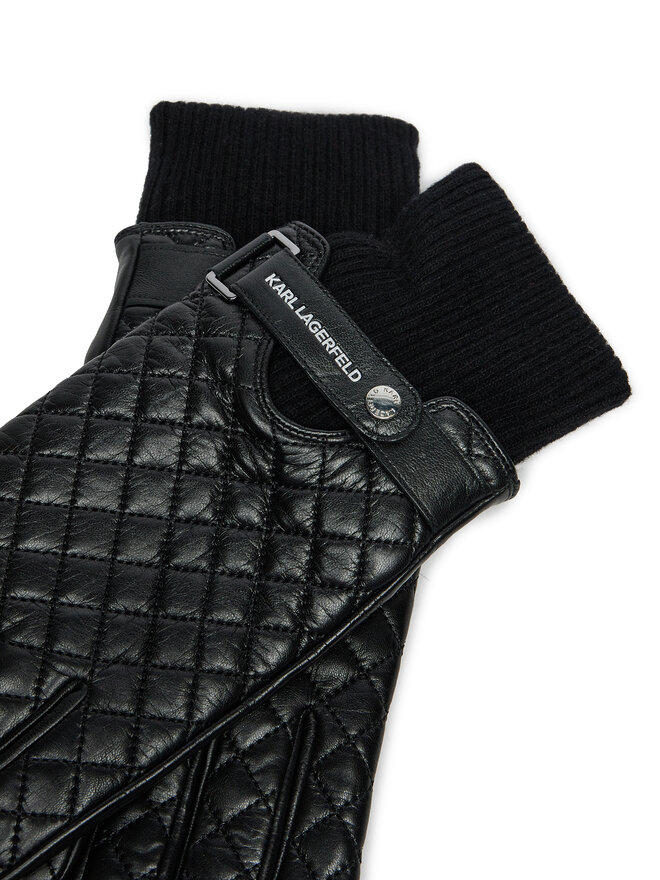 KARL LAGERFELD Guanti da uomo KARL LAGERFELD 246M3610 Nero