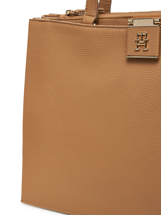 Tommy Hilfiger Ročna torba Tommy Hilfiger Th Her Tote AW0AW17191 Rjava