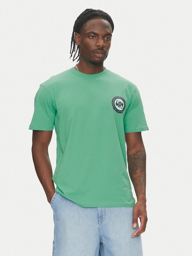 Quiksilver Quiksilver Camiseta Circle Back Ss EQYZT08054 Verde Regular Fit