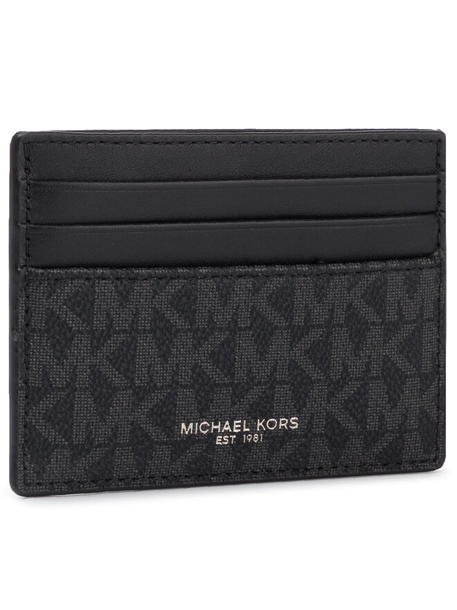 MICHAEL Michael Kors Etui pentru carduri MICHAEL Michael Kors Greyson 39F9LGYD2B Negru