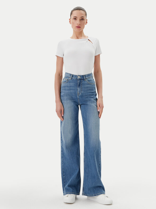 DKNY DKNY Camiseta P51H8APJ Blanco Regular Fit