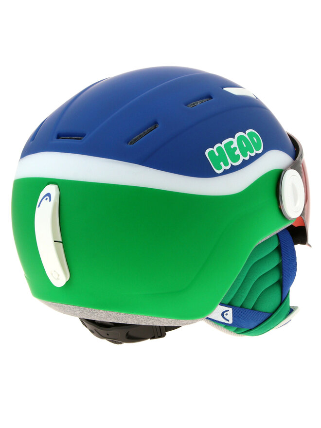 Head Kask narciarski Head Mojo Visor Blue/Green 328234 Niebieski