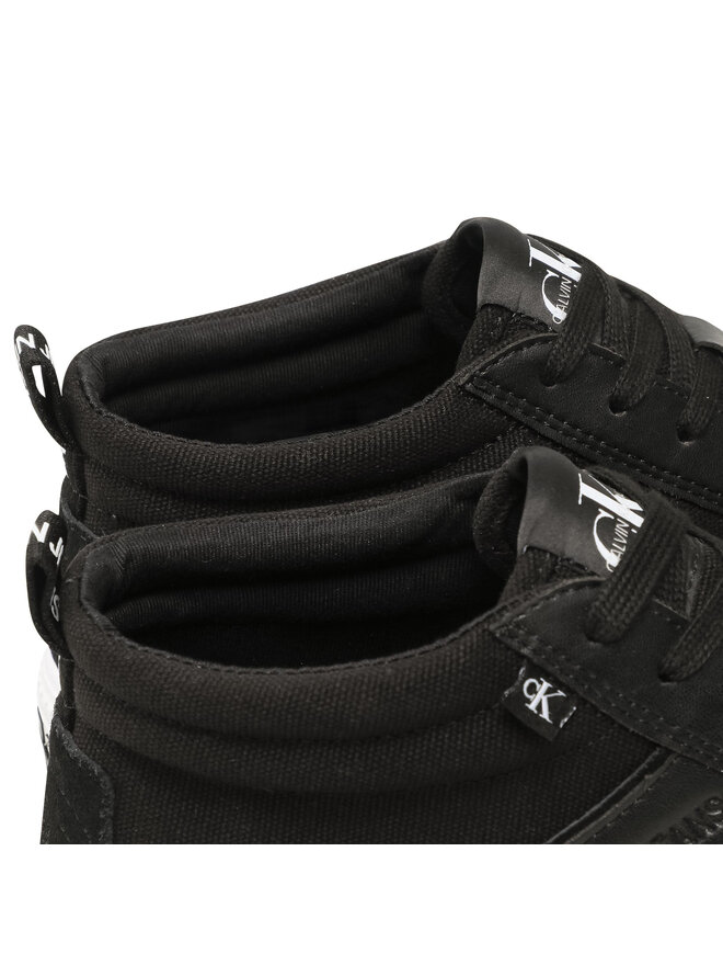 Calvin Klein Jeans Αθλητικά Calvin Klein Jeans Vulcanized Skate Mid Laceup Mix YM0YM00025 Μαύρο
