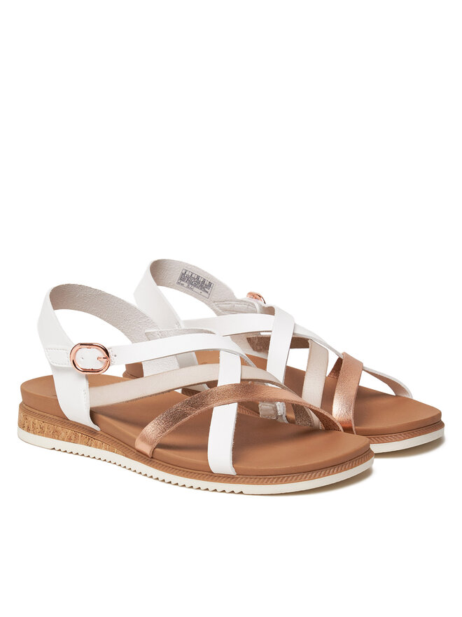 Skechers Sandale Skechers Desert Kiss Low-Peak Rank 114709/WHT Alb