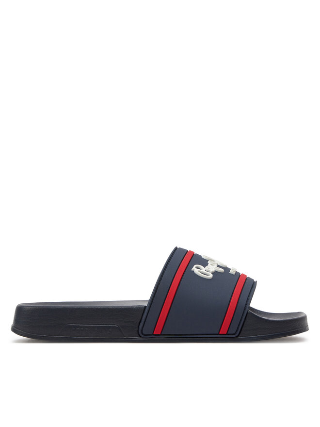 Pepe Jeans Papucs Pepe Jeans Slider Logo B PBS70054 Sötétkék