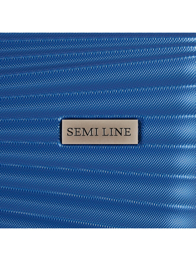 Semi Line Μεγάλη Βαλίτσα Semi Line T5744-3 Σκούρο μπλε