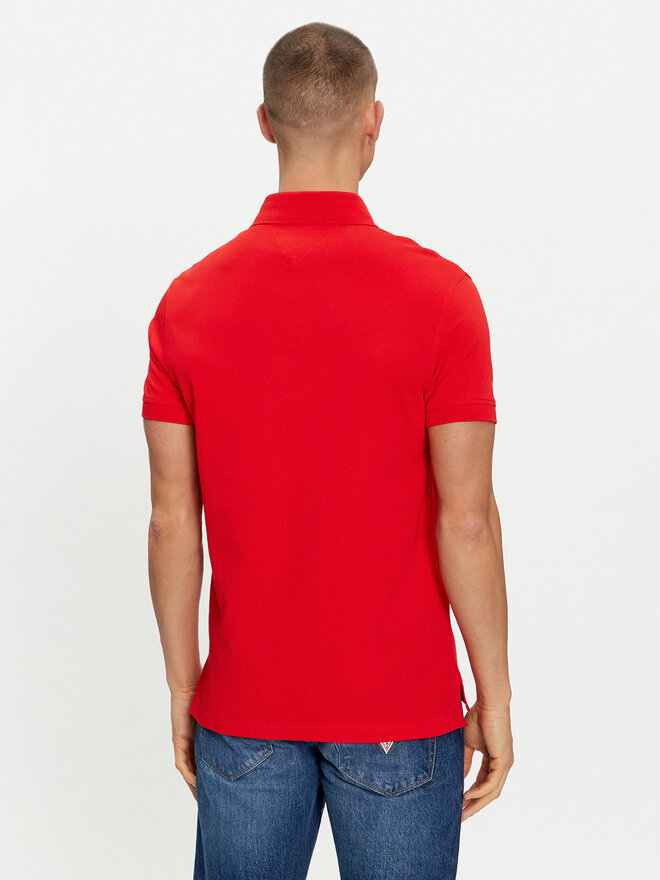 Tommy Hilfiger Tommy Hilfiger Pólóing 1985 MW0MW17771 Piros Slim Fit