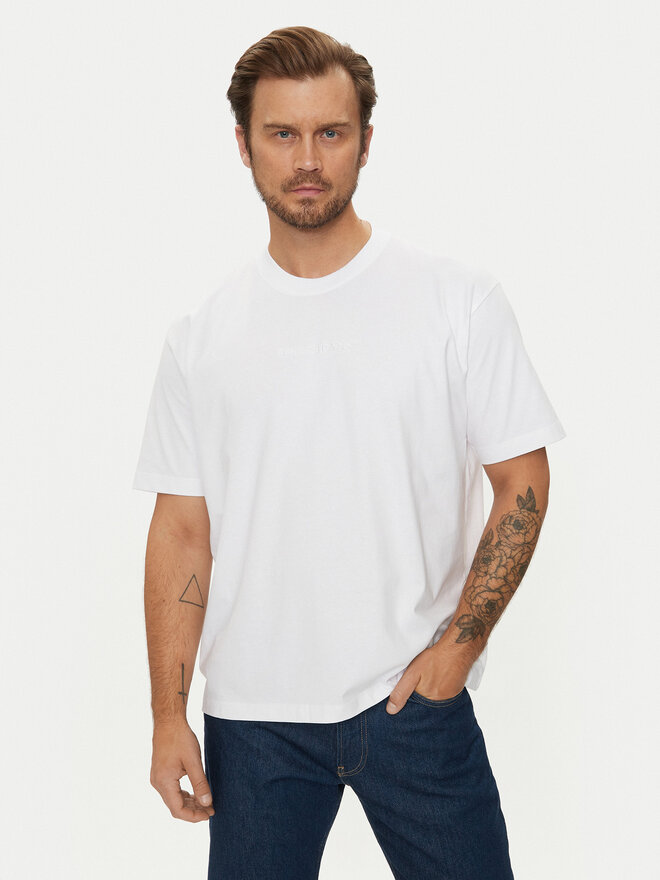 Guess Jeans Guess Jeans Marškinėliai M4YI44 K8FQ4 Balta Regular Fit