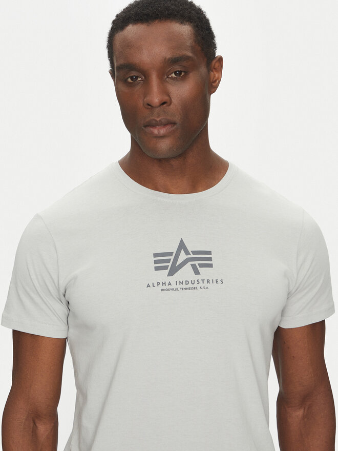 Alpha Industries Alpha Industries Póló Basic 118533 Szürke Regular Fit