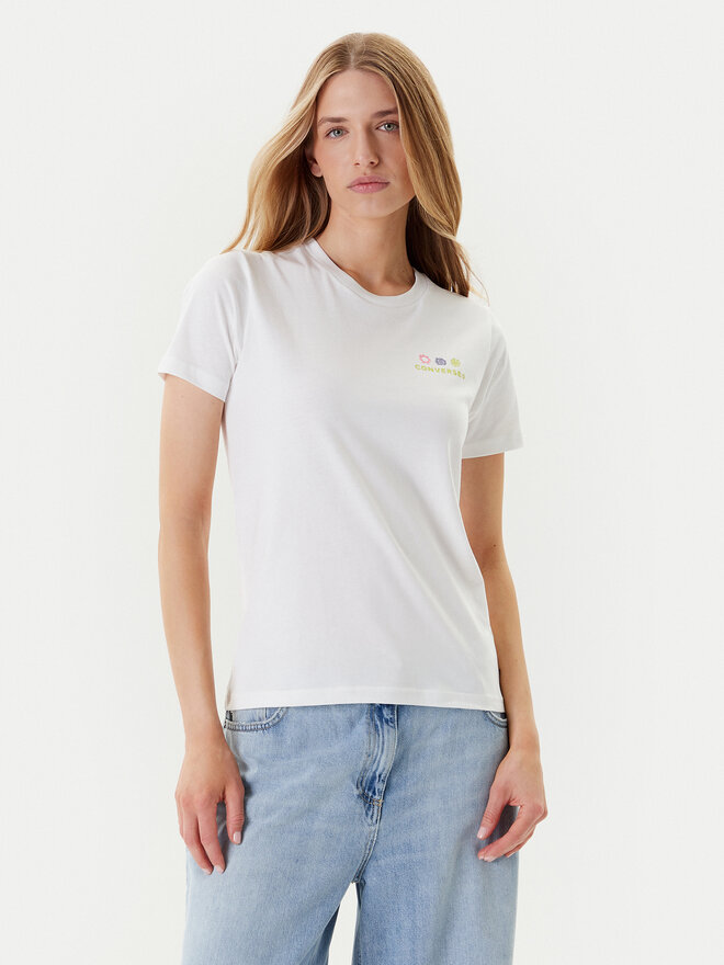 Converse Converse Camiseta Sea 10027759-A01 Blanco Regular Fit