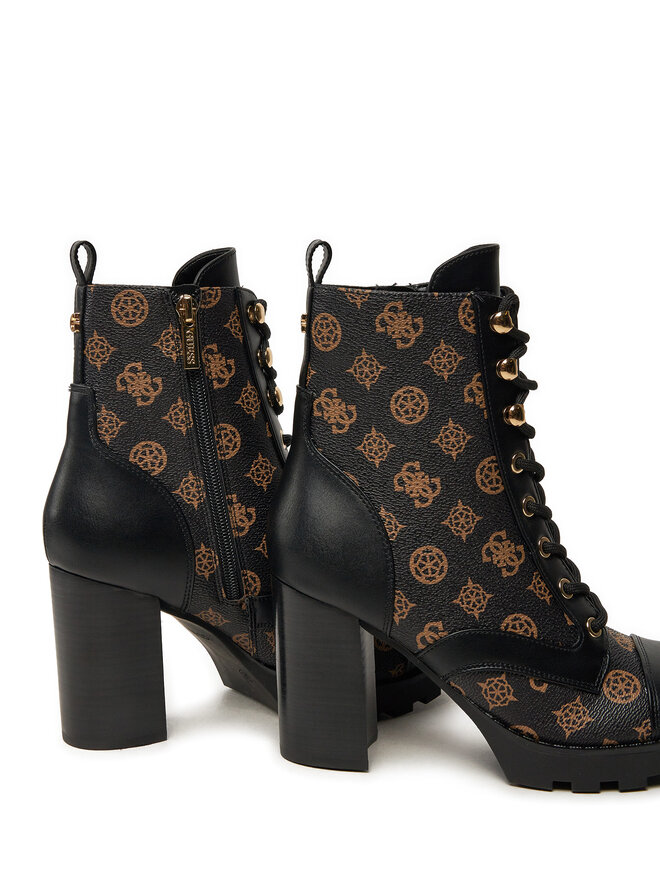 Guess Polokozačky Guess FL8NYD FAL10 Černá