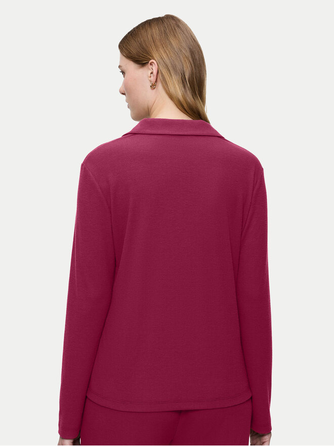 Triumph Triumph Pyjamahemd Mix&Match 10225047 Dunkelrot Regular Fit