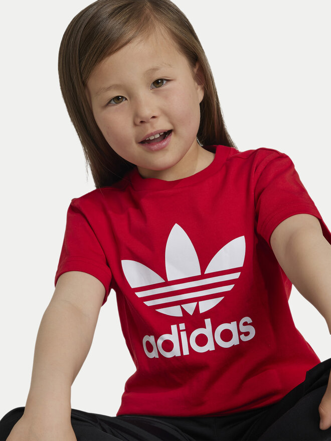 adidas adidas T-Shirt adicolor Trefoil IY2387 Rot Regular Fit