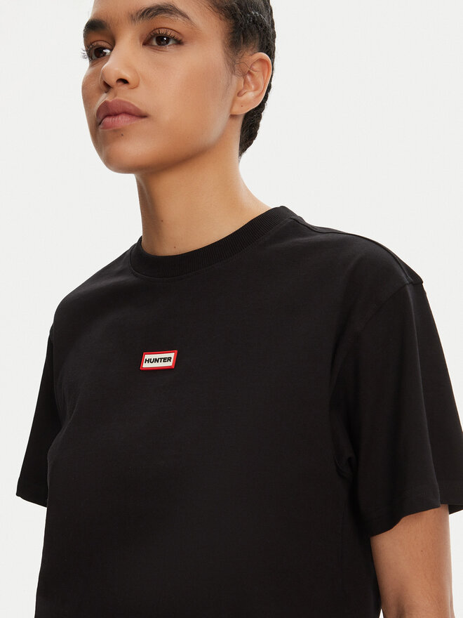 Hunter Hunter T-shirt Leona HARW0070251 Crna Boxy Fit
