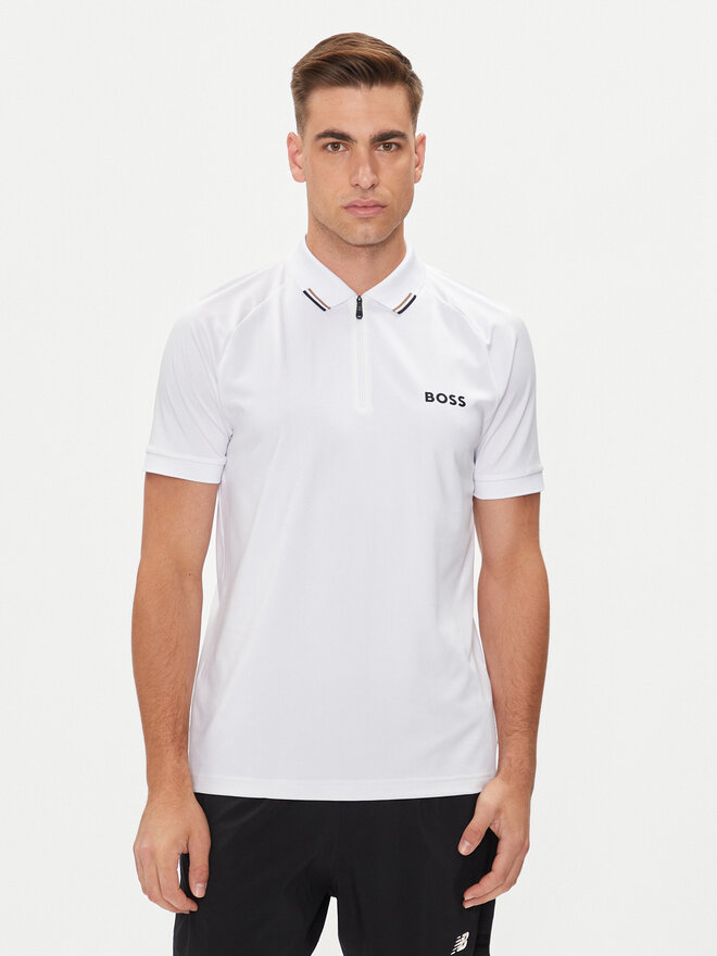 BOSS Boss Polo marškinėliai Philix MB 3 350519863 Balta Slim Fit