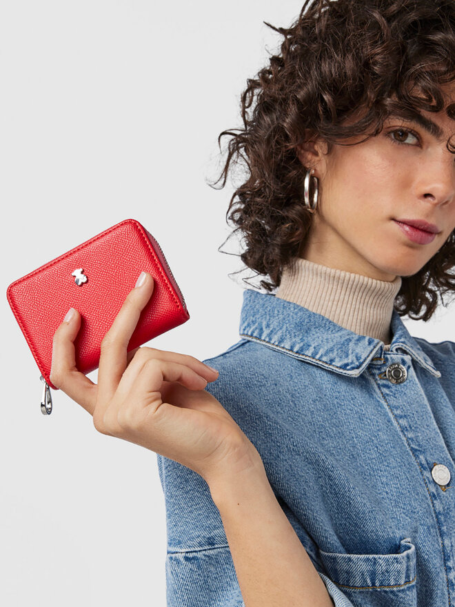 TOUS Pequeña cartera de mujer TOUS Monedero M. New Dubai 2001690017 Rojo
