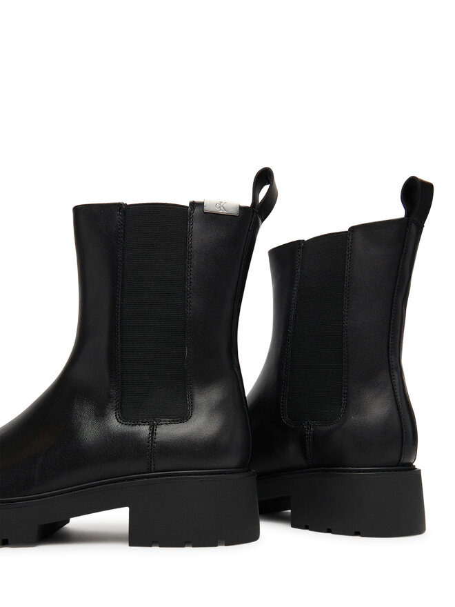 Calvin Klein Jeans Боти тип челси Calvin Klein Jeans Combat Mid Chelsea Boot Hw Lth YW0YW01869 Черен