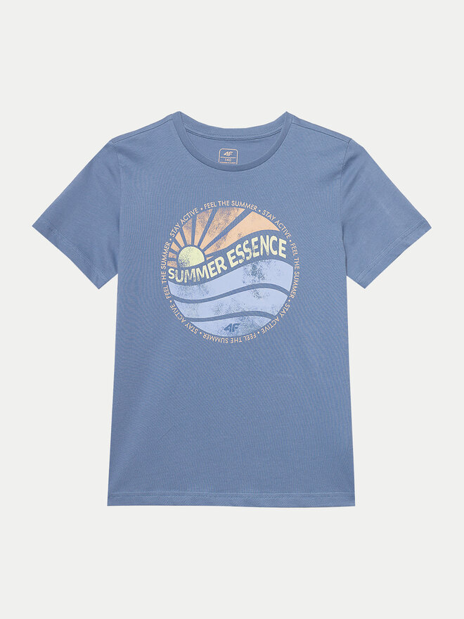 4F 4F Camiseta 4FJWSS24TTSHM1135 Azul Regular Fit