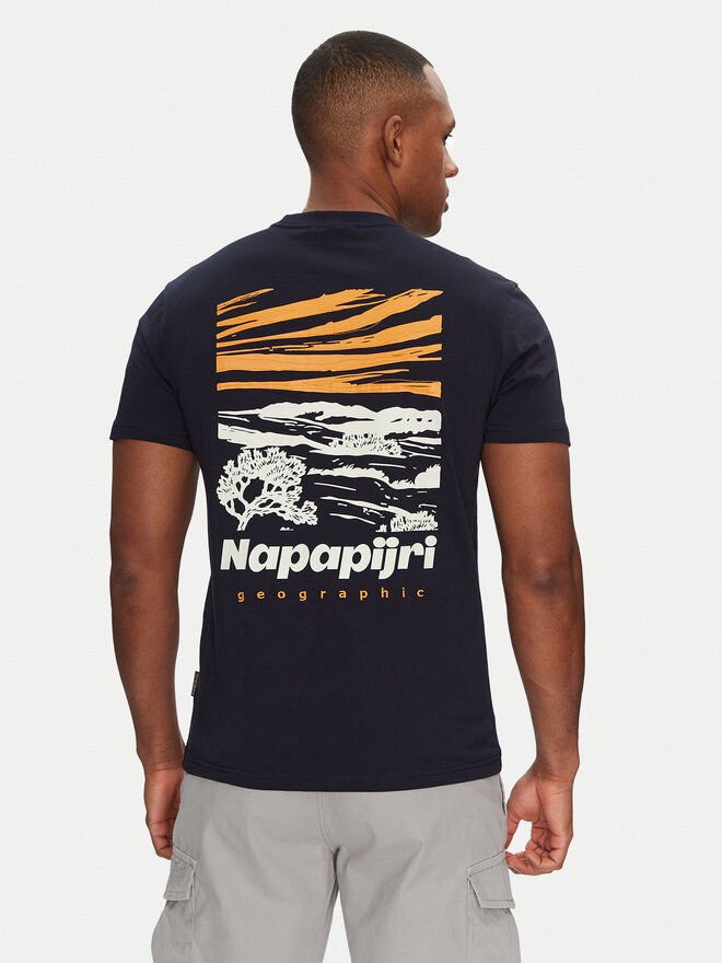 Napapijri Napapijri Majica S-Vignoni NP0A4ILX Mornarsko modra Regular Fit