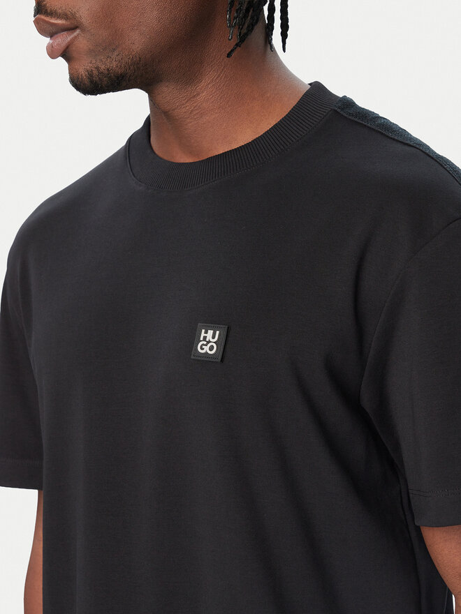 HUGO HUGO T-Shirt Deryk 50567940 Schwarz Regular Fit