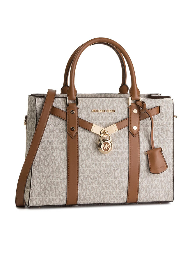 Handtasche MICHAEL Michael Kors Hamilton 30F9G0HS3B WeiB eschuhe