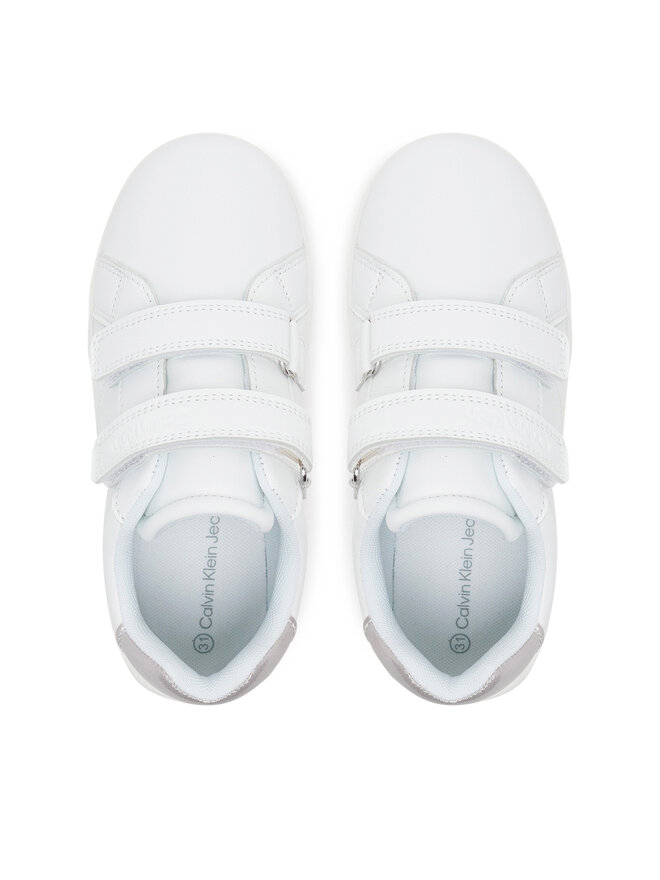 Calvin Klein Jeans Sneakersy Calvin Klein Jeans Low Cut Velcro Sneaker V1A9-82007-1355 S Biały