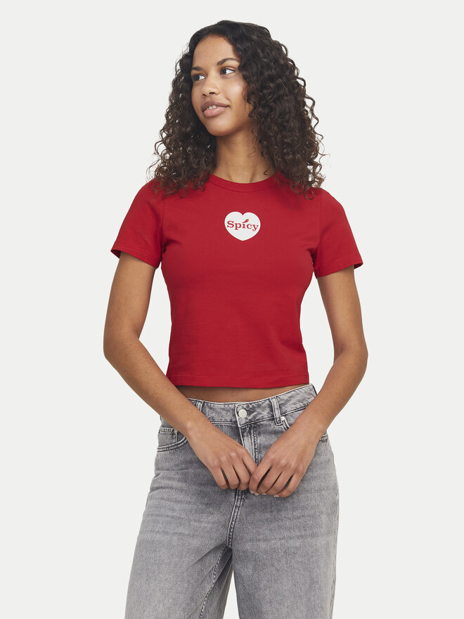 JJXX JJXX Póló Gigi 12277657 Piros Stretch Fit