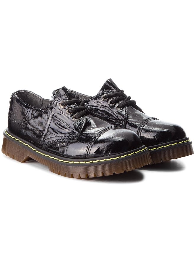 Steel Schnürstiefel Steel 101/AL/D-97 Schwarz