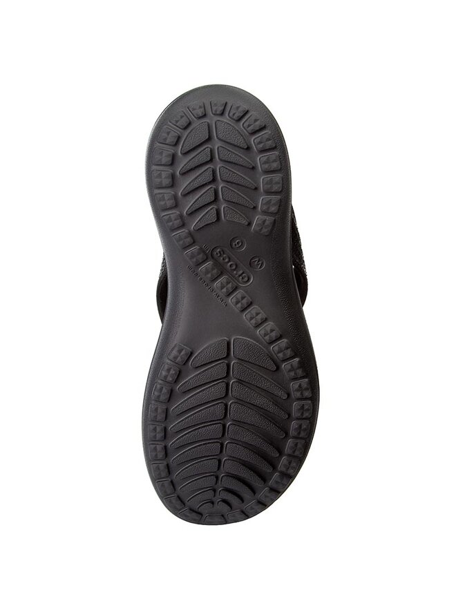 Zehentrenner Crocs Capri V Sequin W 204311 Schwarz eschuhe