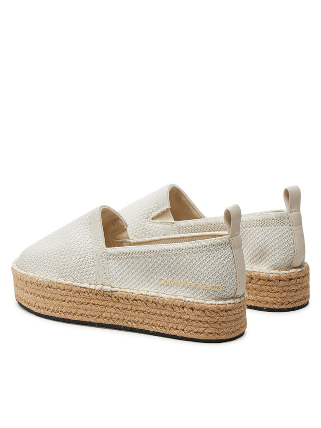 Calvin Klein Jeans Alpargatas Calvin Klein Jeans Platform Espadrille Uc YW0YW01377 Écru