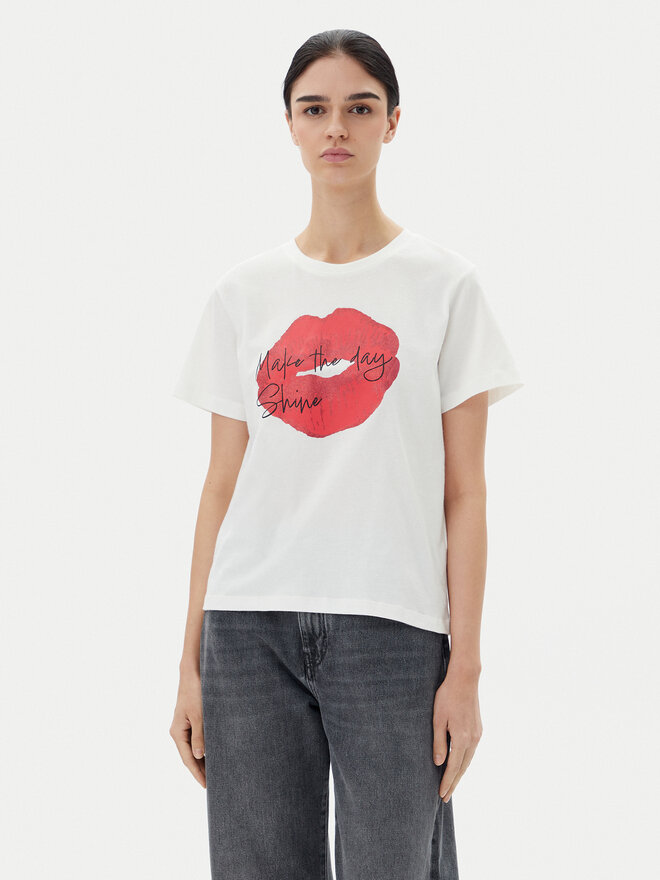 JDY JDY Camiseta Daisy 15348400 Blanco Regular Fit