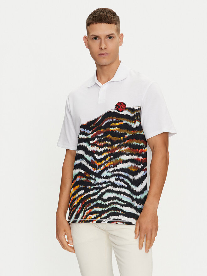 Just Cavalli Just Cavalli Poloshirt 76OAG6R1 Weiß Regular Fit
