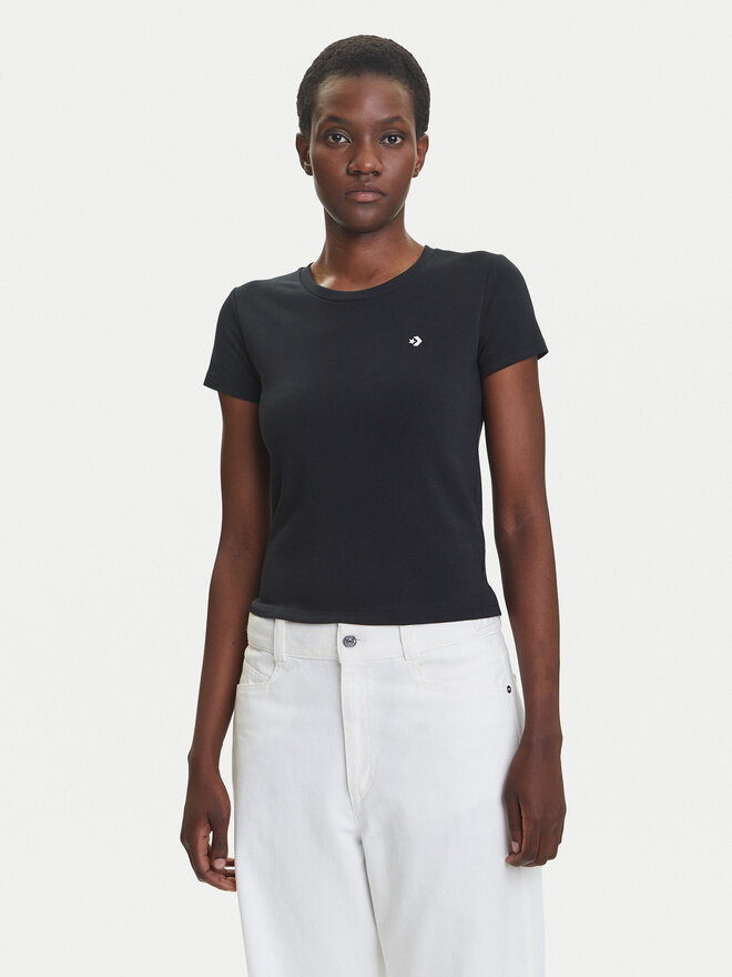 Converse Converse Camiseta 10027252-A02 Negro Slim Fit