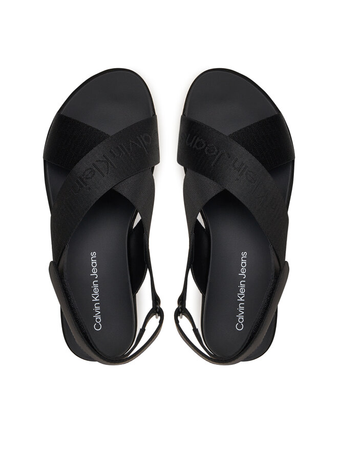 Сандали Calvin Klein Jeans Flatform Sandal Sling In Mr YW0YW01362 Черен ...