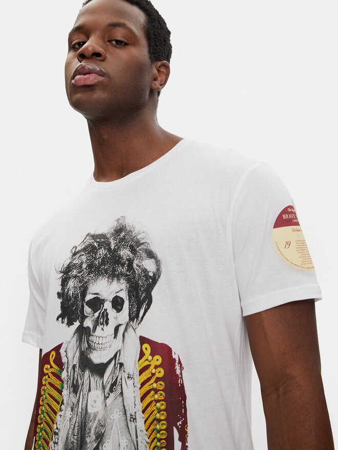 Brave Soul Brave Soul T-Shirt MTS-149CAPITOL Λευκό Regular Fit
