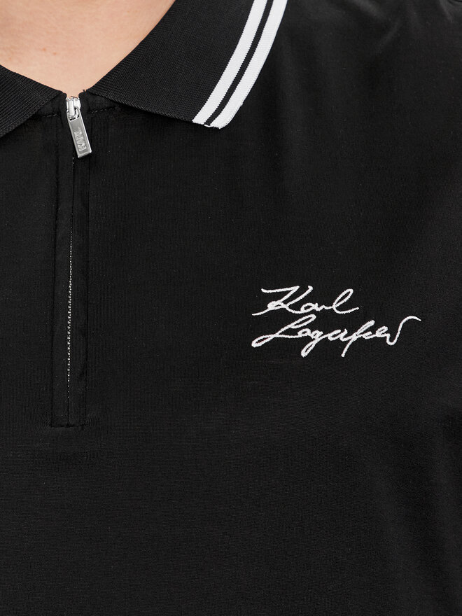KARL LAGERFELD KARL LAGERFELD Polo 745080 541200 Μαύρο Regular Fit