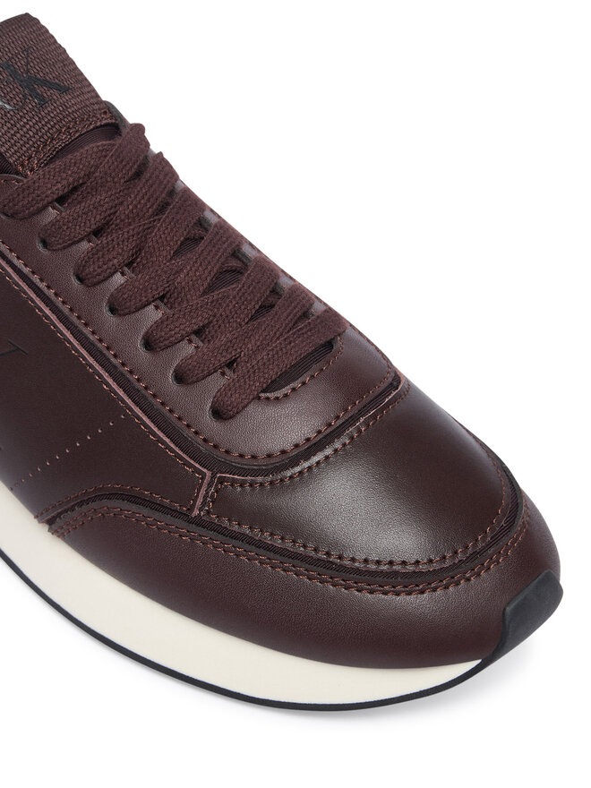 Calvin Klein Sneakers Calvin Klein Retro Runner Sock Panl Lth Neo HW0HW03118 Dunkelrot