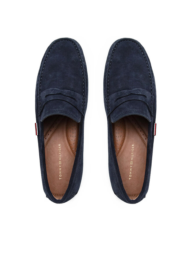 Tommy Hilfiger Mocassini Tommy Hilfiger Classic Suede Penny Loafer FM0FM02725 Blu scuro