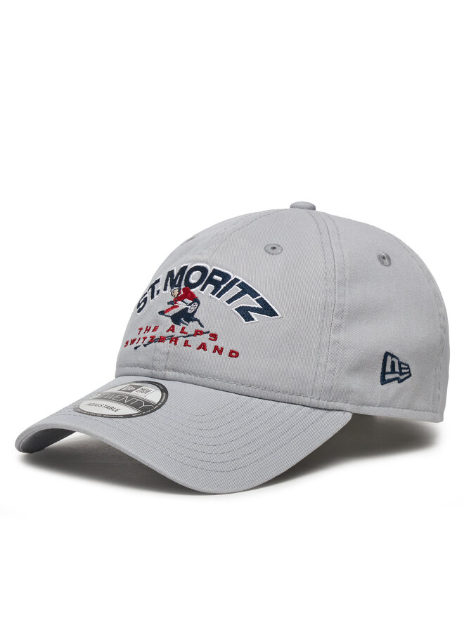 New Era Šiltovka New Era Washed St. Moritz Ski 9TWENTY 60580868 Sivá