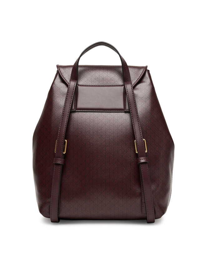 Calvin Klein Hátizsák Calvin Klein Emblem Aop Flap Backpack LV04F3271G Bordó