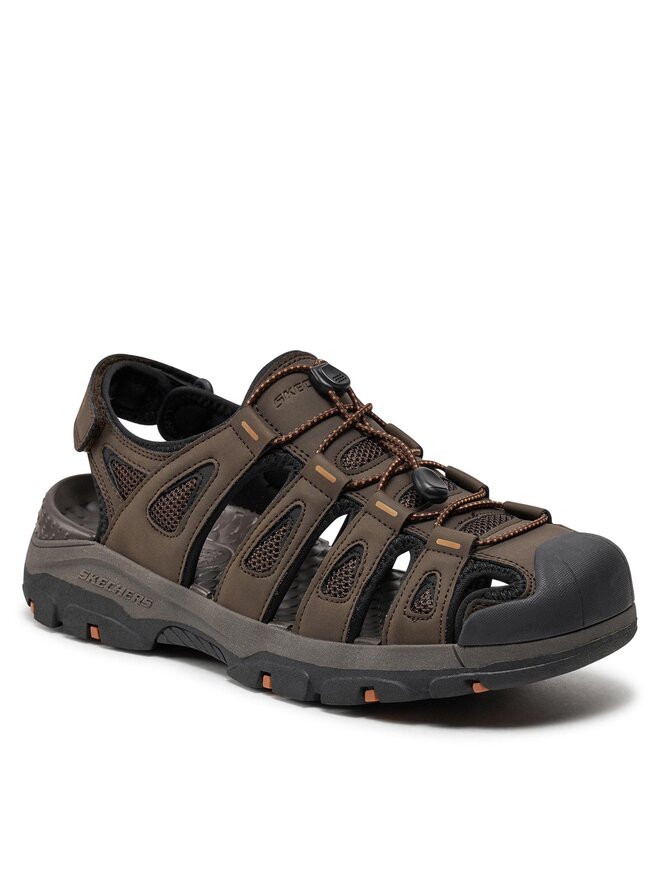 Skechers Sandały Skechers Tresmen-Outseen 204111/CHOC Brązowy