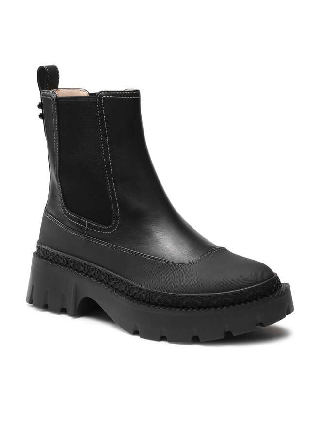 Coach Μποτάκια Coach Jayla Leather Bootie CM770 Μαύρο