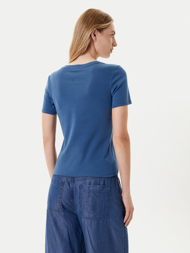 United Colors Of Benetton United Colors Of Benetton Póló 3GA2D1066 Sötétkék Slim Fit