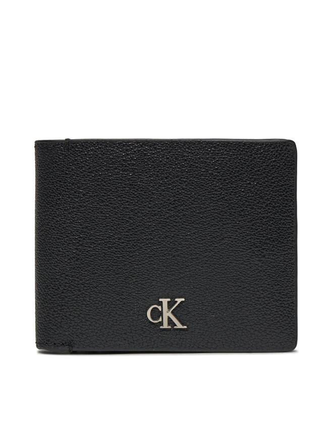 Calvin Klein Nagyméretű férfi pénztárca Calvin Klein Mono Hrdw Rfid Bifold W/Coin K50K511444 Fekete