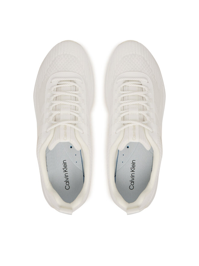 Calvin Klein Sneakers Calvin Klein Andrea - Chunky Ck Stripe Runner Trainers HM0HM02158 Weiß