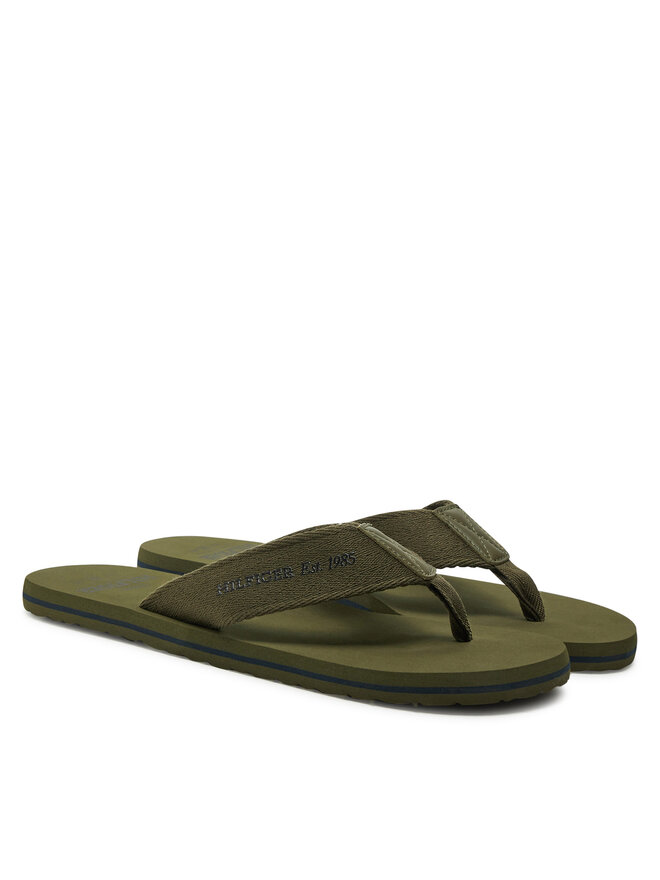 Tommy Hilfiger Japonke Tommy Hilfiger Hilfiger 85 Beach Sandal FM0FM05339 Zelena