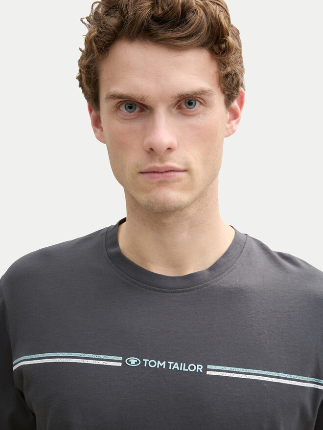 Tom Tailor Tom Tailor Футболка 1037803 Сірий Regular Fit