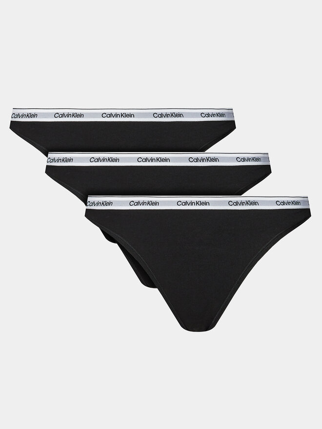 Calvin Klein Underwear Calvin Klein Underwear Набір з 3 пар класичних трусів 000QD5207E Чорний