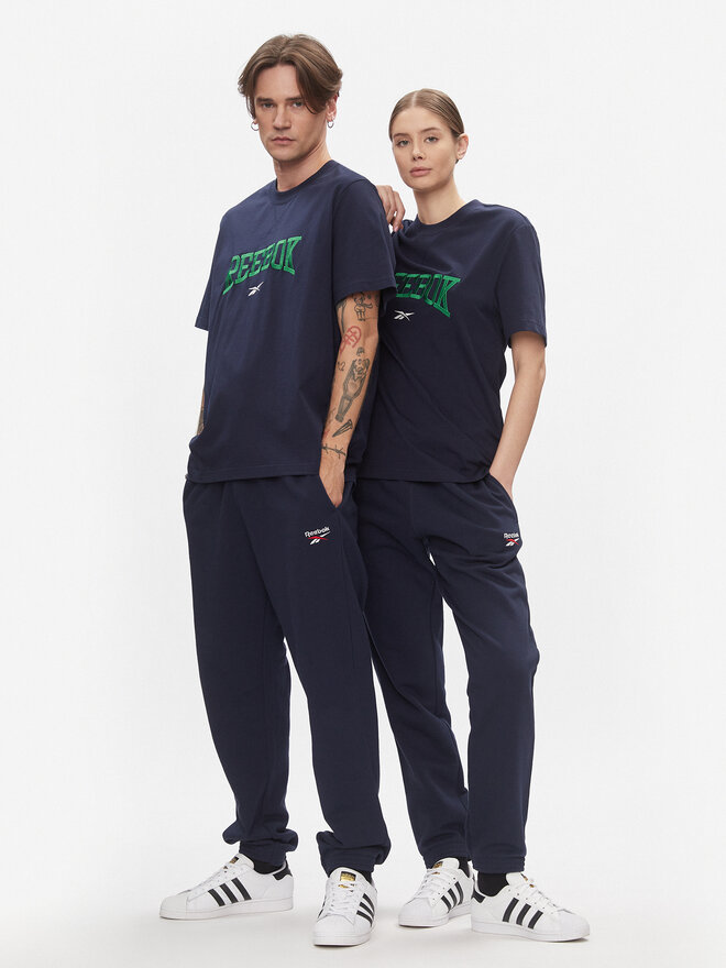 Reebok Reebok Póló Classics Varsity T-Shirt HS9182 Sötétkék